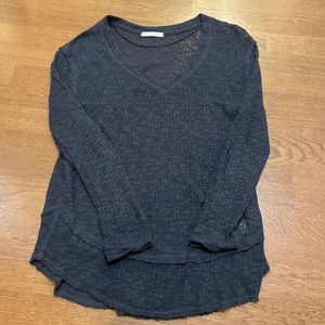 Free People Grey Light Weight Sweater